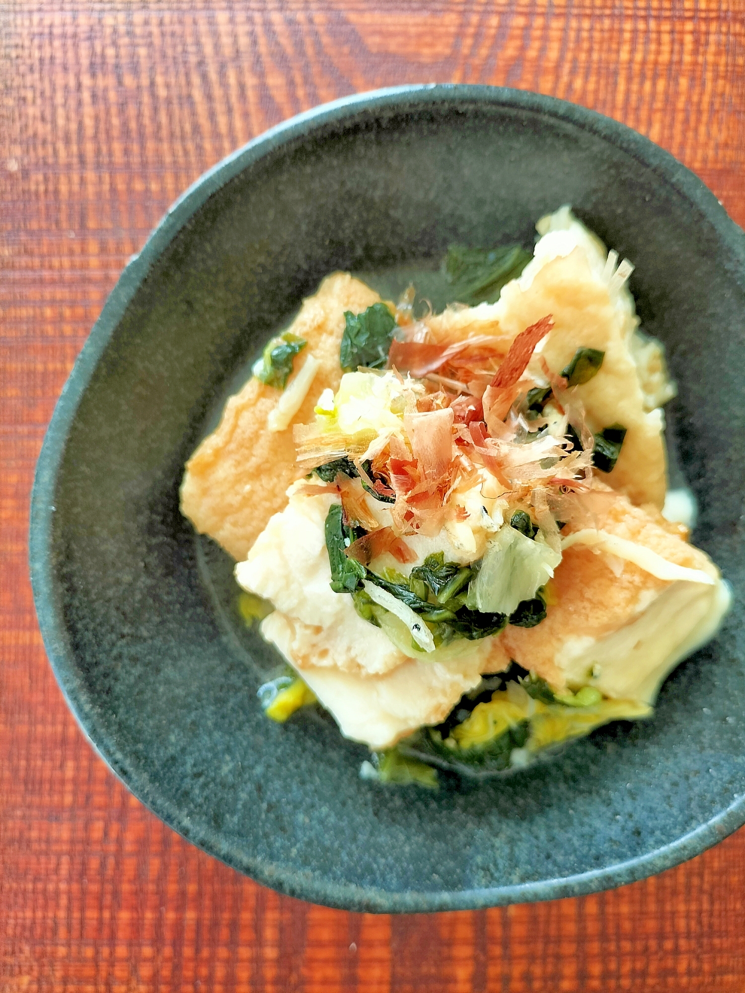 ちぎりの魔法で美味しく栄養摂取♪厚揚げじゃこ煮♪