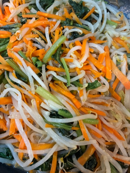 小松菜の3色ナムル