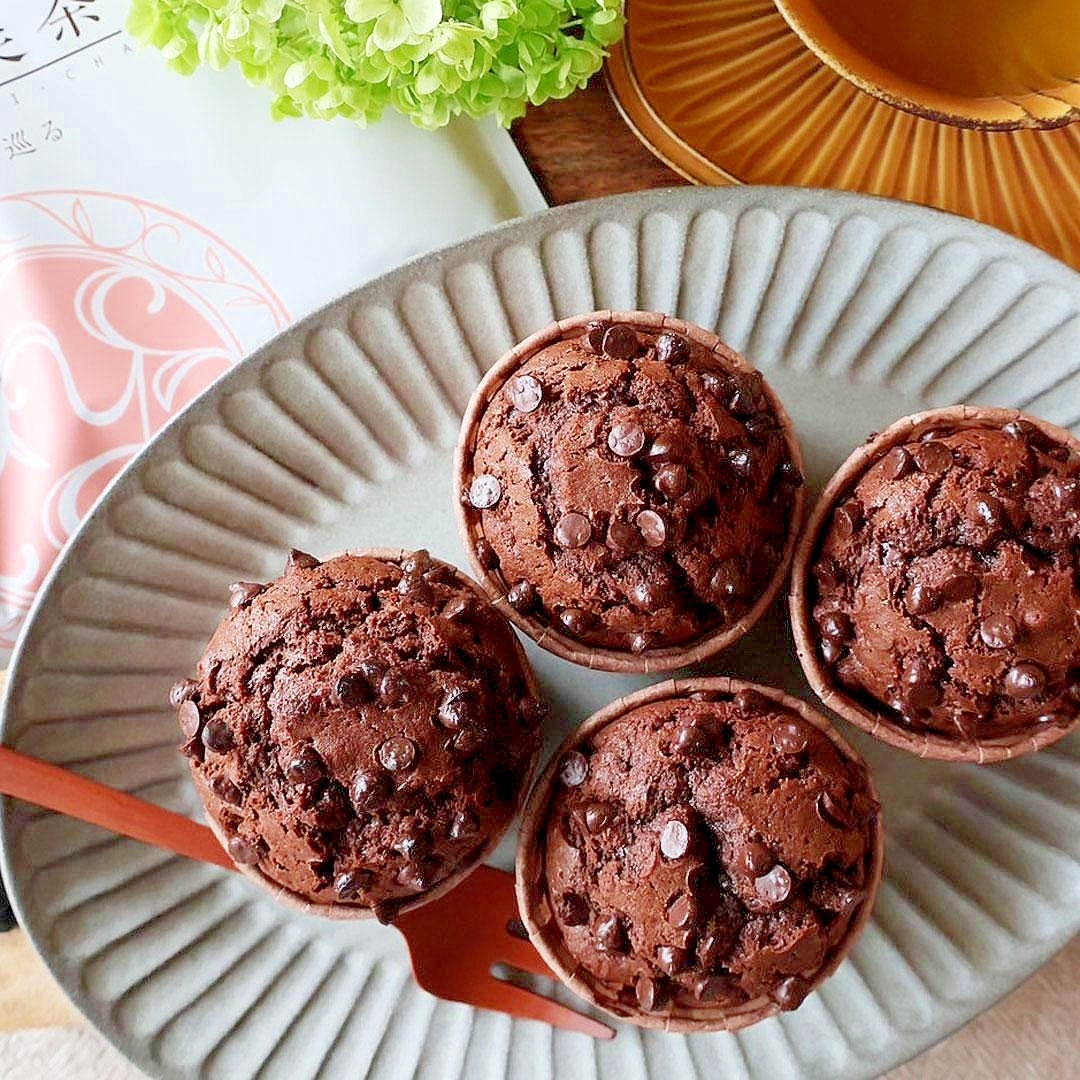 ごぼう茶チョコレートマフィン