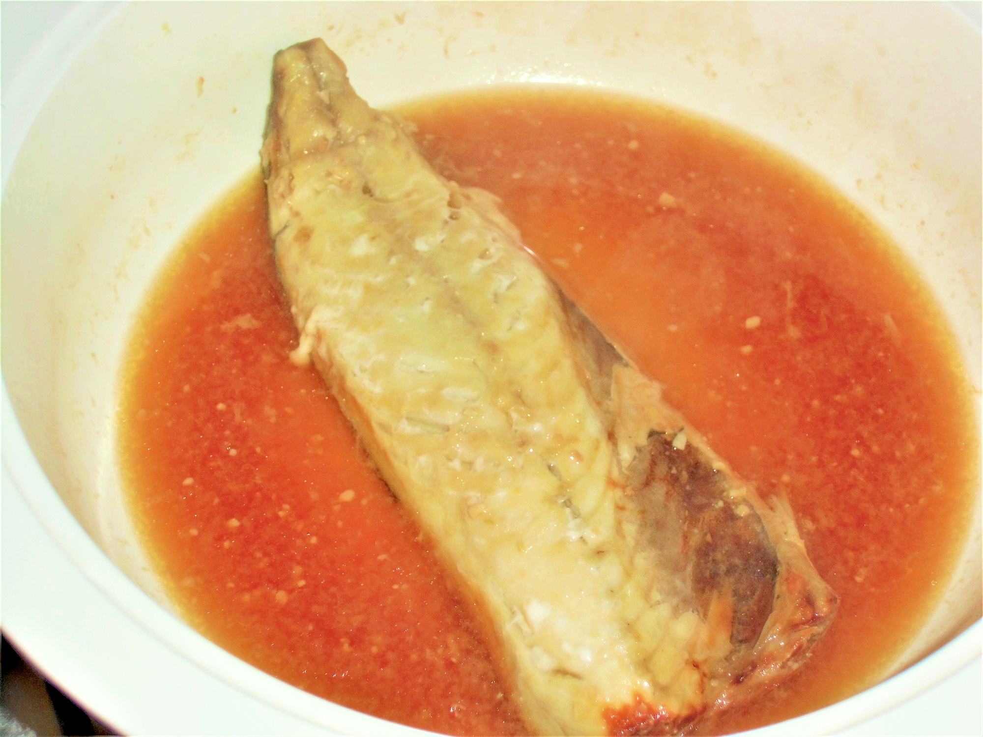 レンジで楽して鯖の味噌煮