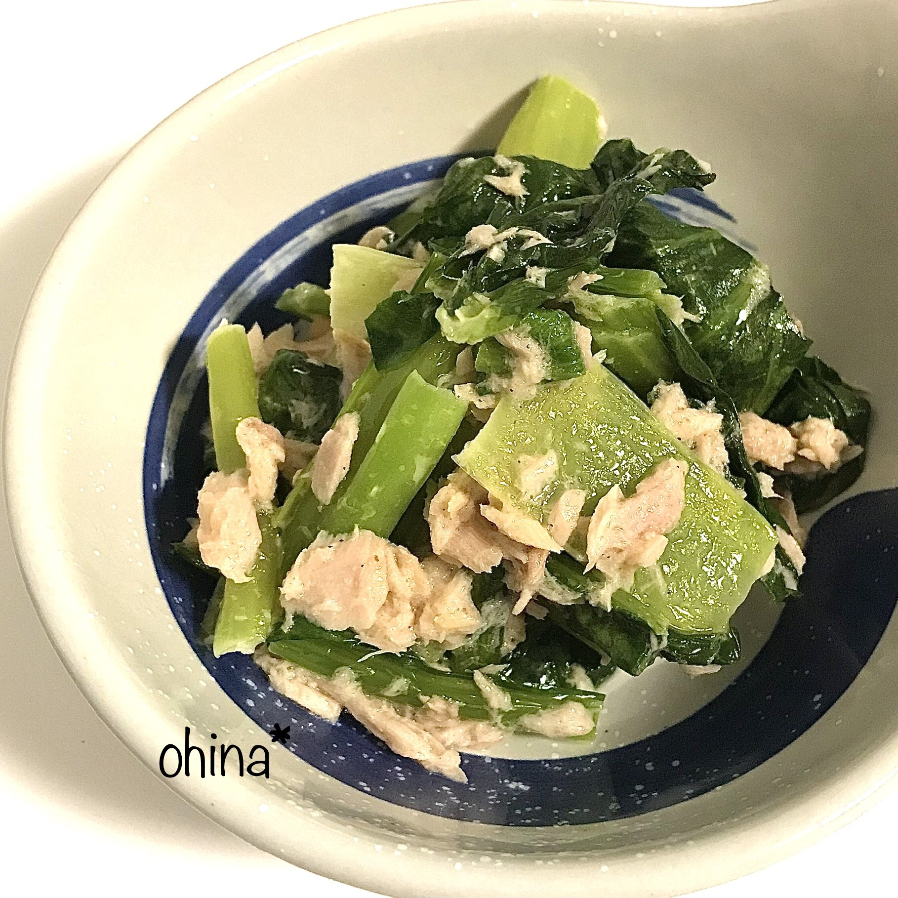 レンジで簡単❁無限小松菜❁