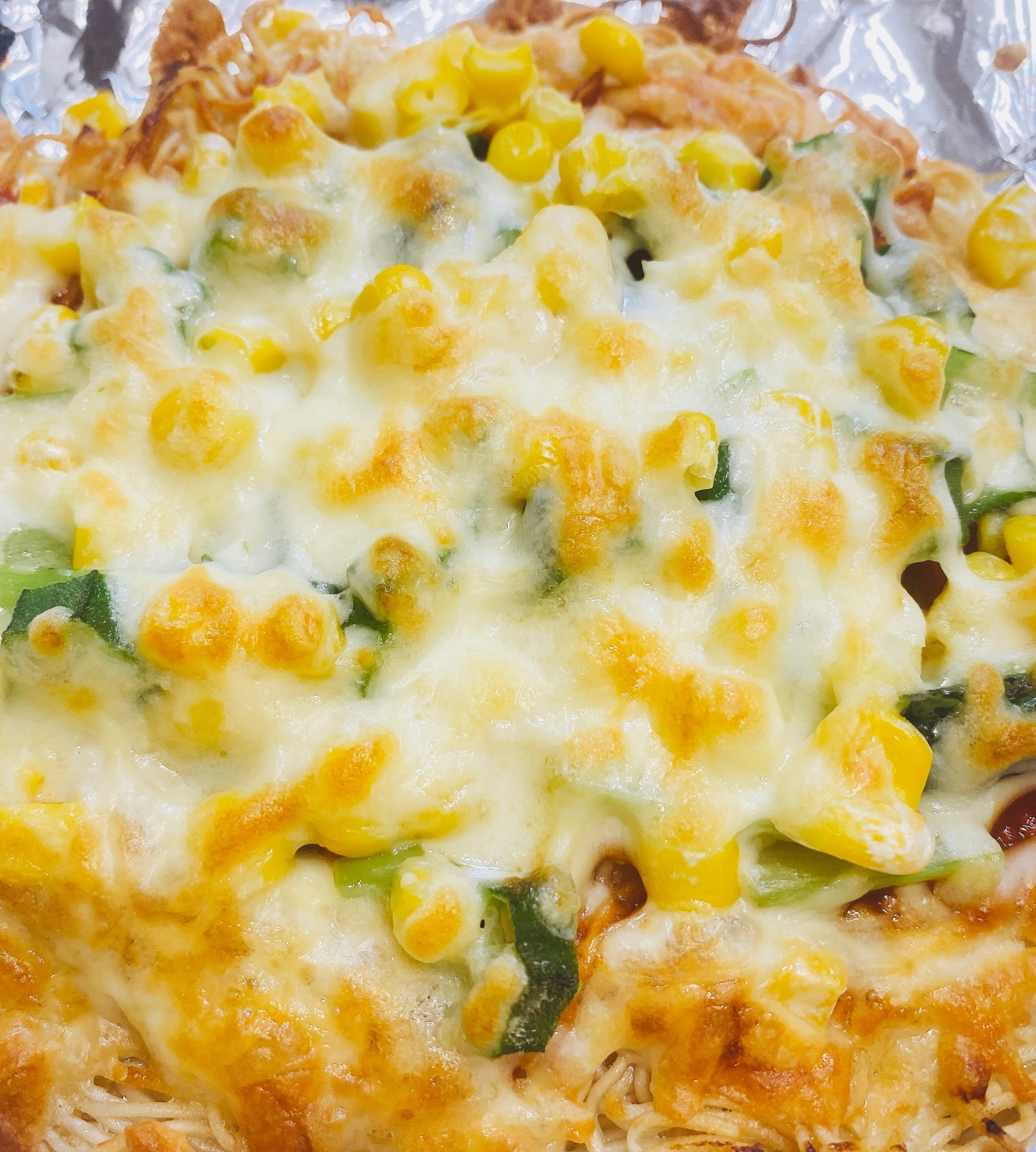 そうめんアレンジ⭐️そうめんピザ