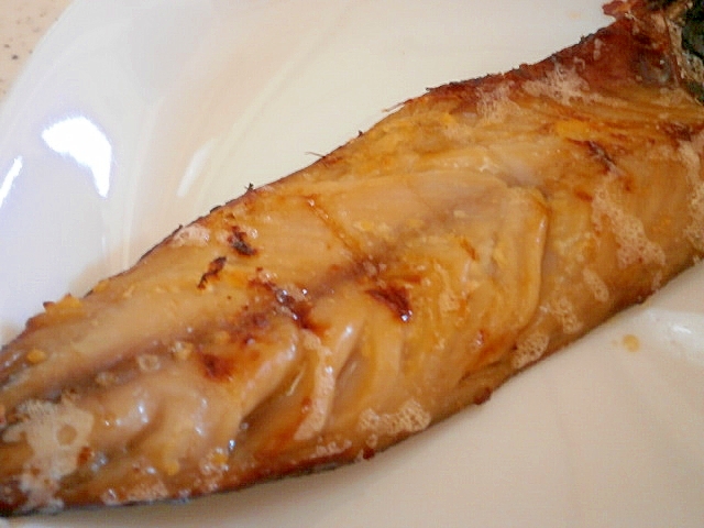 鯖の味噌マヨネーズ焼き