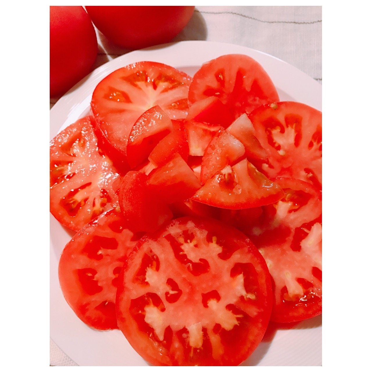 ごま油 塩だけ 美味しいトマトのシンプルサラダ レシピ 作り方 By こしあん 楽天レシピ