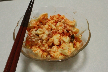 ☆キムチと豆腐の簡単さっぱりサラダ☆