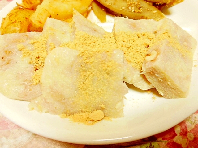 オオバコおから餅ｄｅ❤胡桃生姜のきな粉餅❤