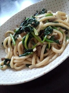 簡単！バター醤油焼きうどん