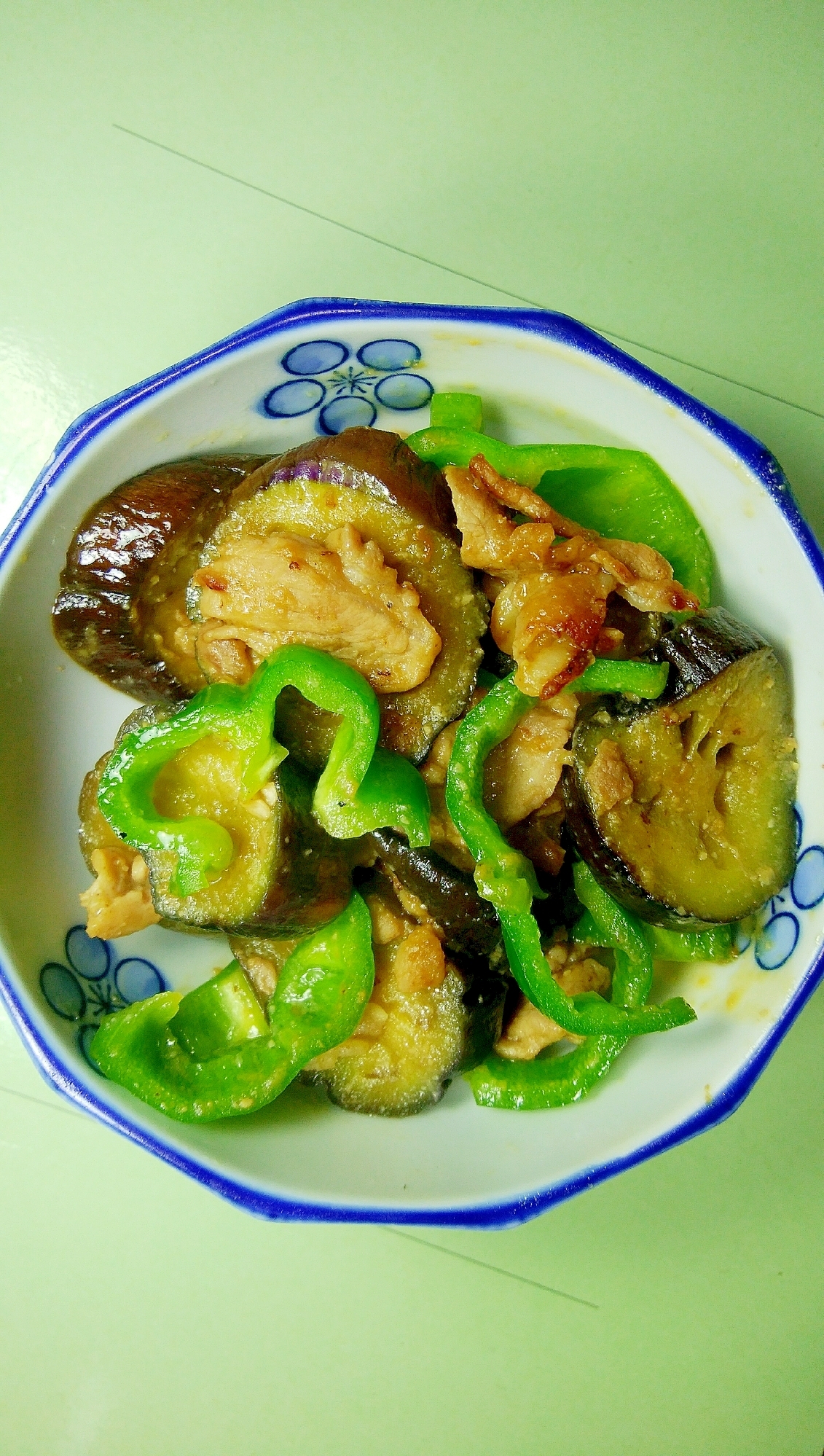 なすと豚肉のなべしき