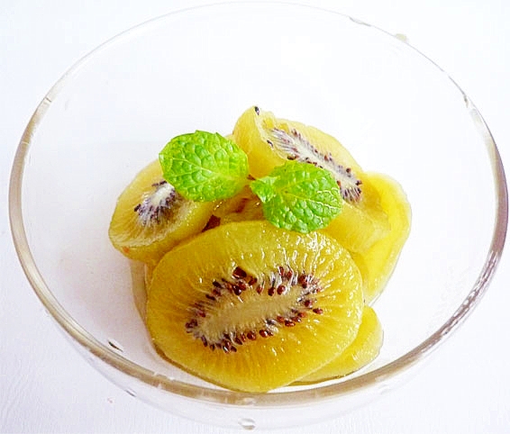 電子レンジで キウイフルーツのコンポート