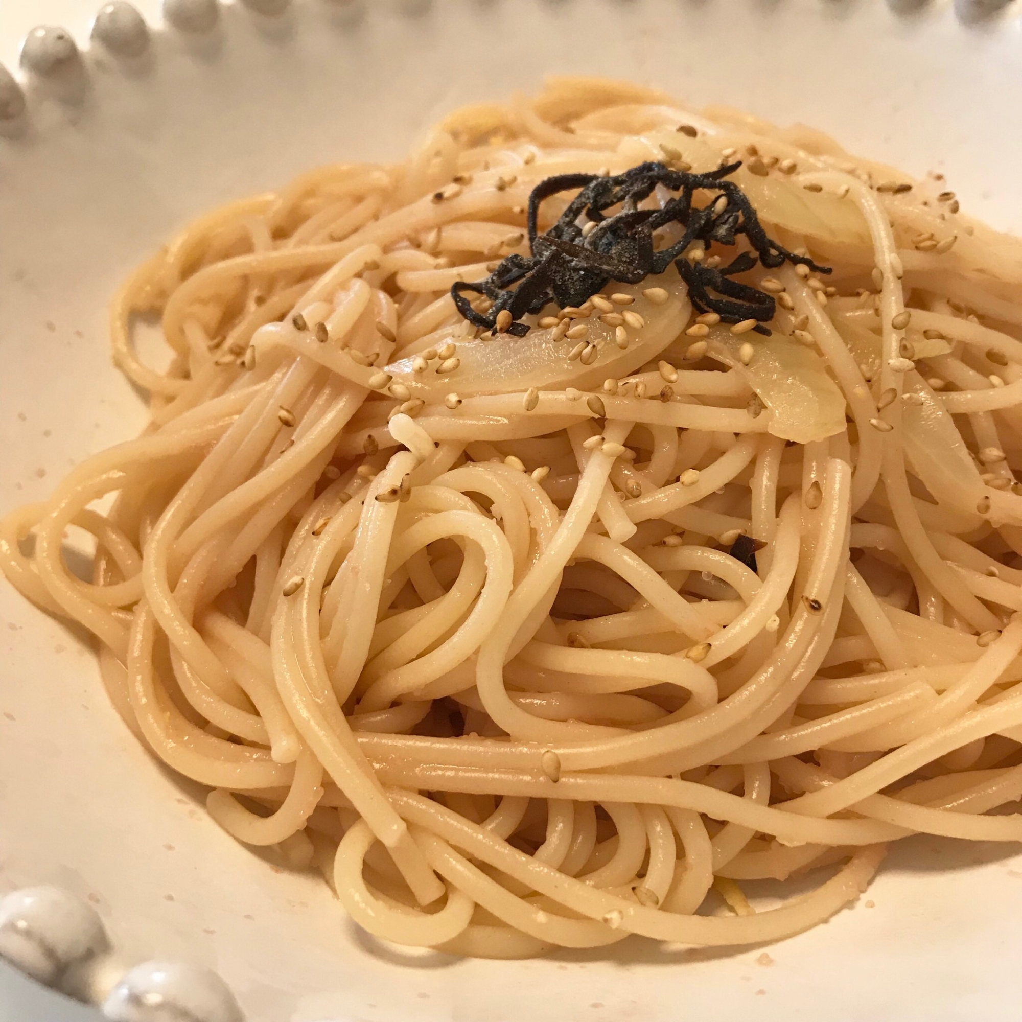 簡単☆めんつゆと明太子のパスタ