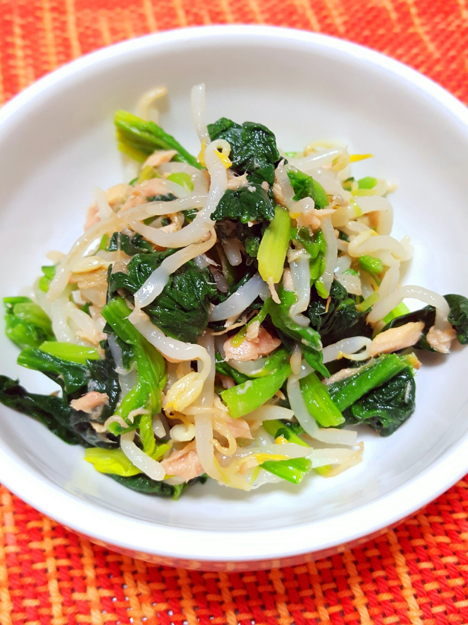 ★ほうれん草ともやしの和風ツナ和え★