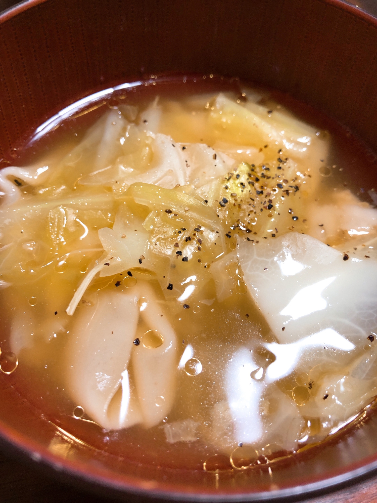 冷凍餃子で ちぎりキャベツのさっぱり餃子スープ レシピ 作り方 By ミートソース 楽天レシピ