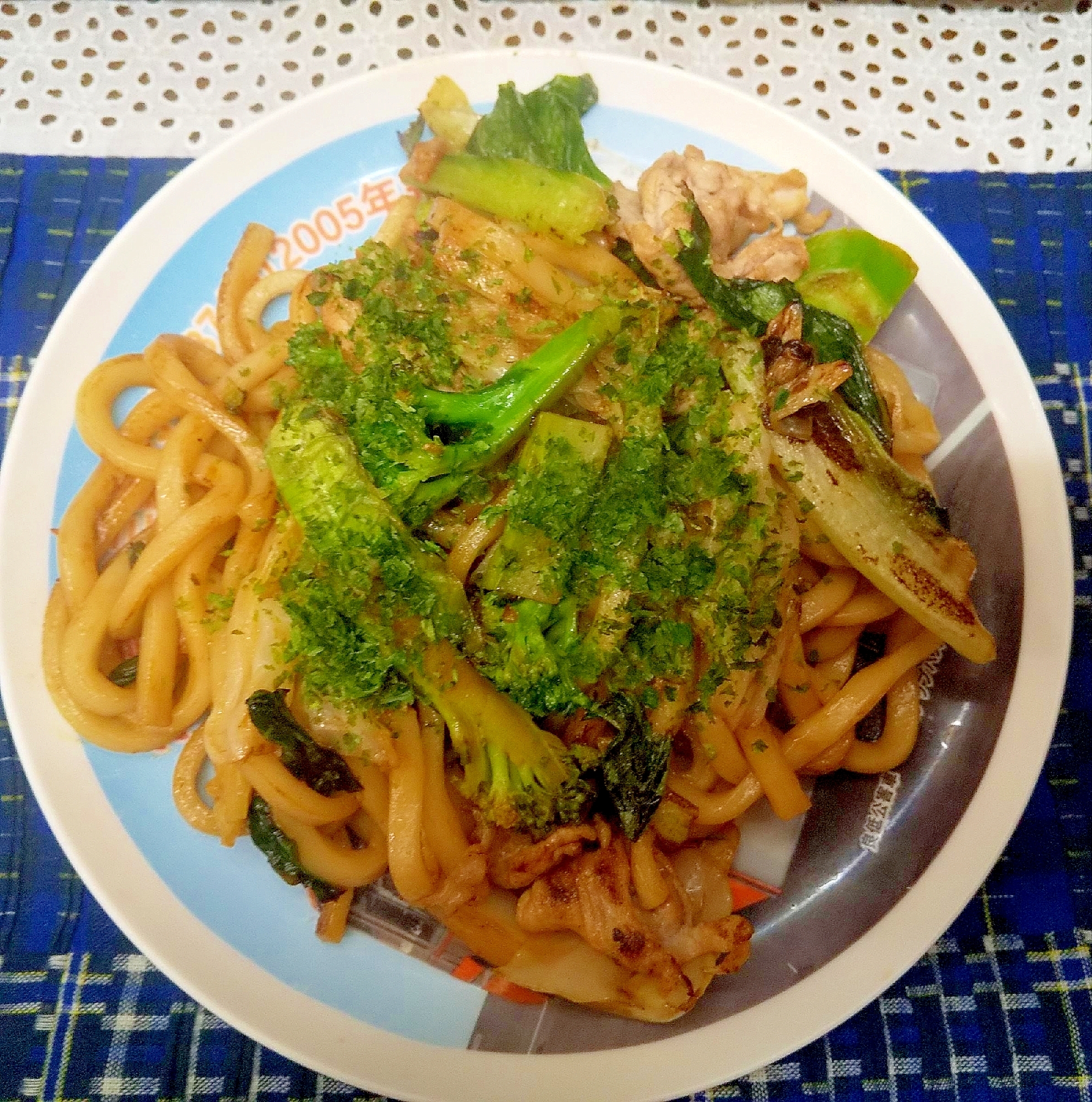 ブロッコリーの焼きうどん