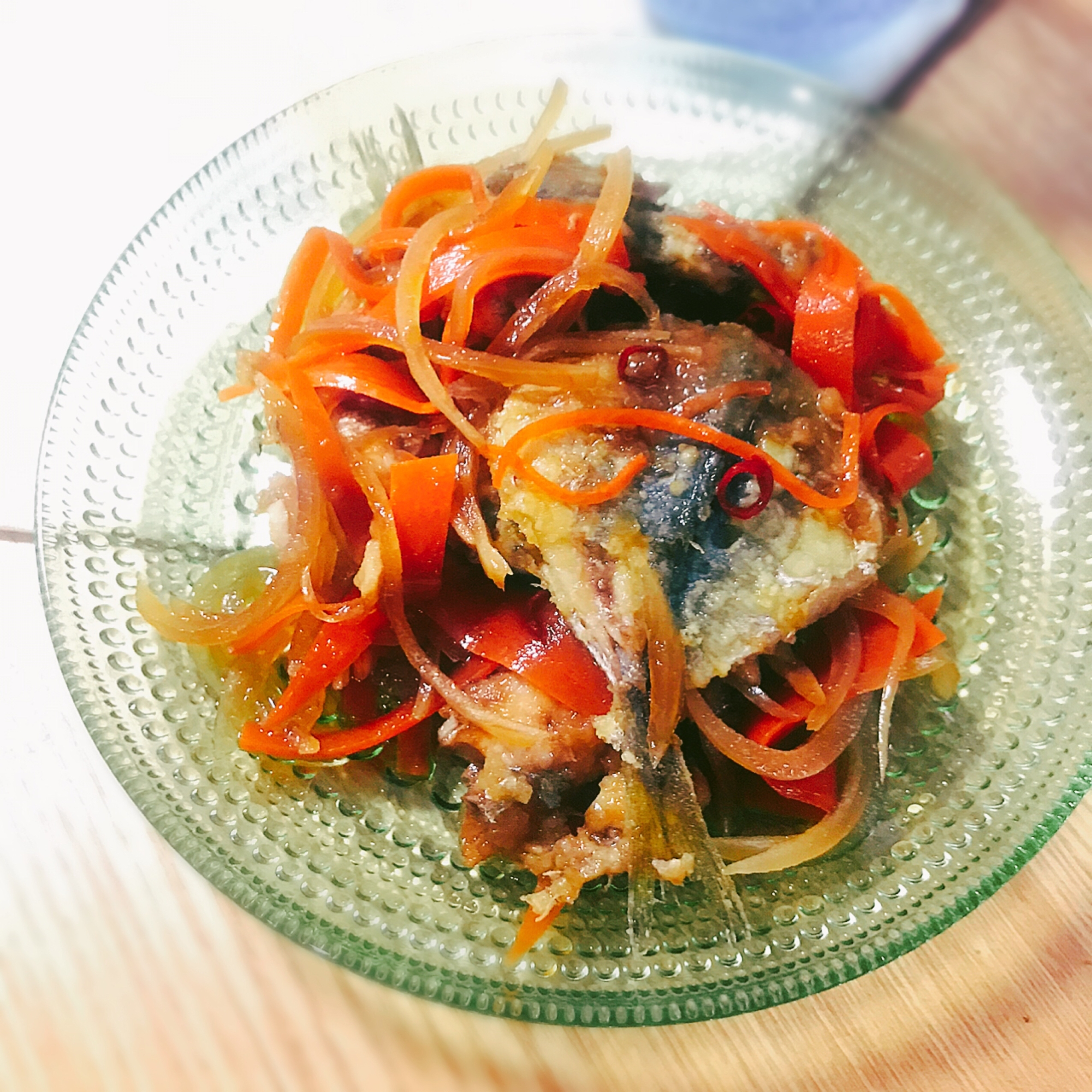 手で下処理できる豆アジの定番☆揚げない南蛮漬け!