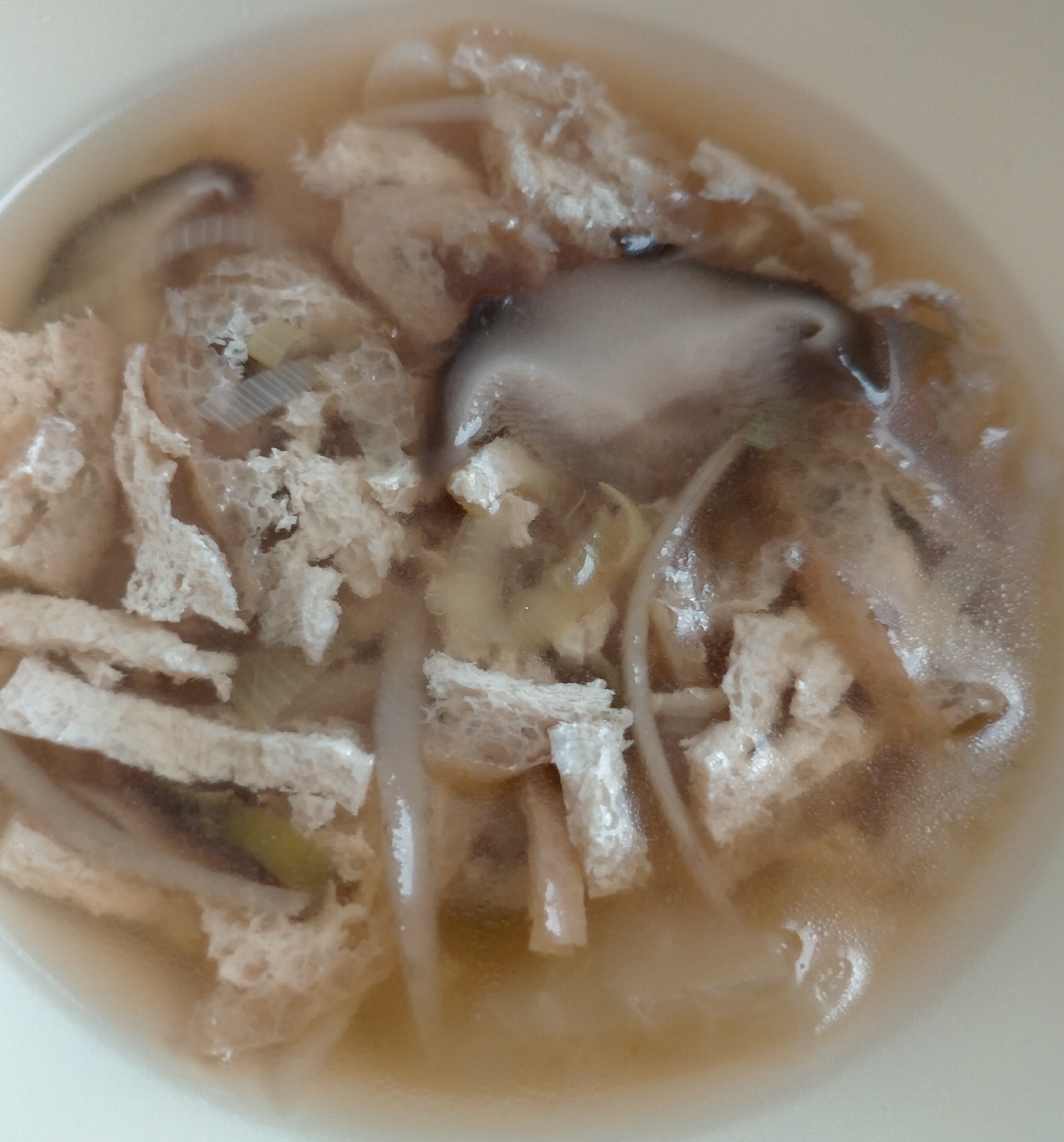 油揚げの中華スープ