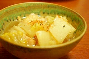 鶏肉と白菜と大根のトロトロ煮