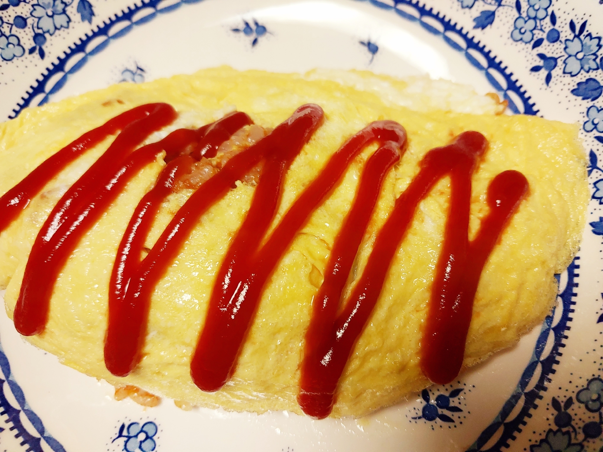 簡単♪ ベーコンでオムライス