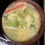チンゲン菜と卵スープ