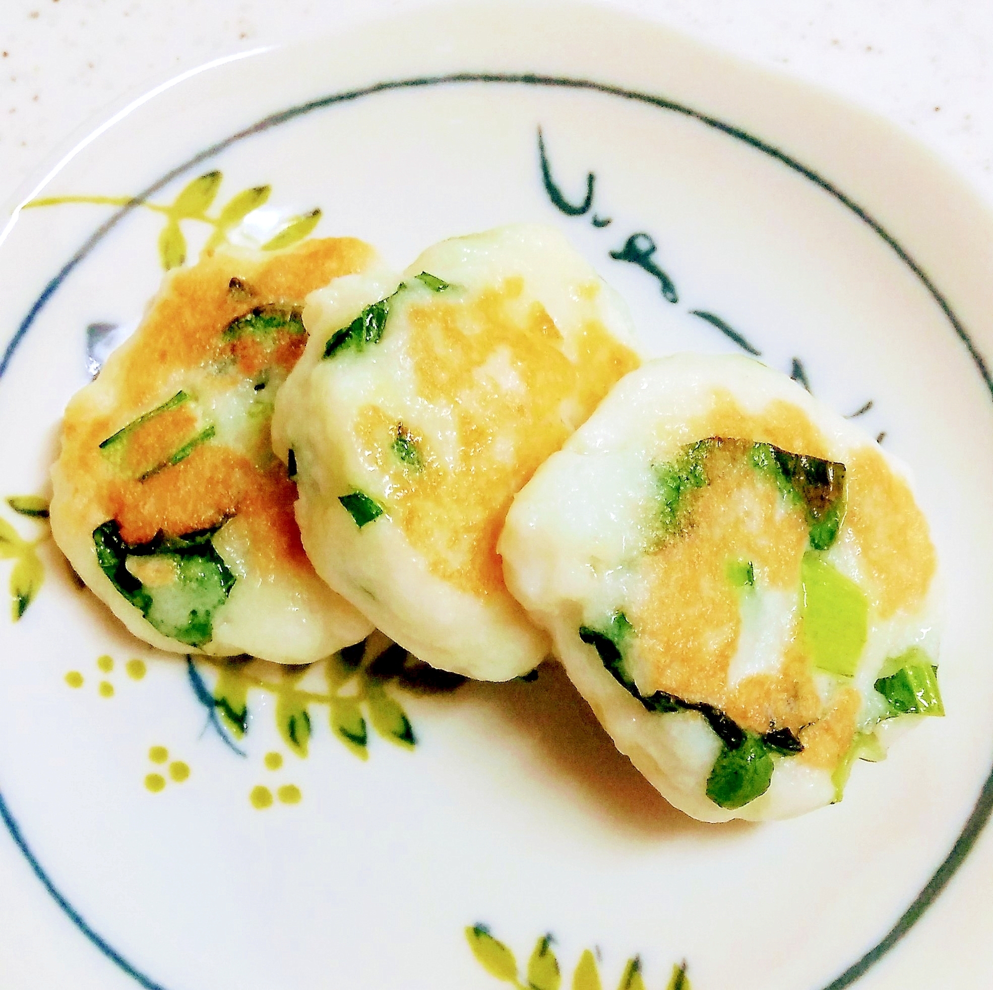 白はんぺんで☆イカの焼きしんじょ