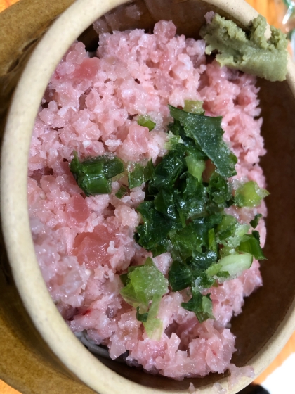 特売マグロで簡単、ネギトロ丼！