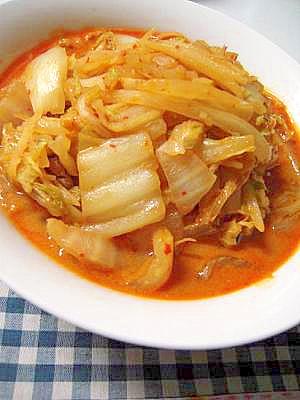 生姜と白菜のすごく辛い炒め煮