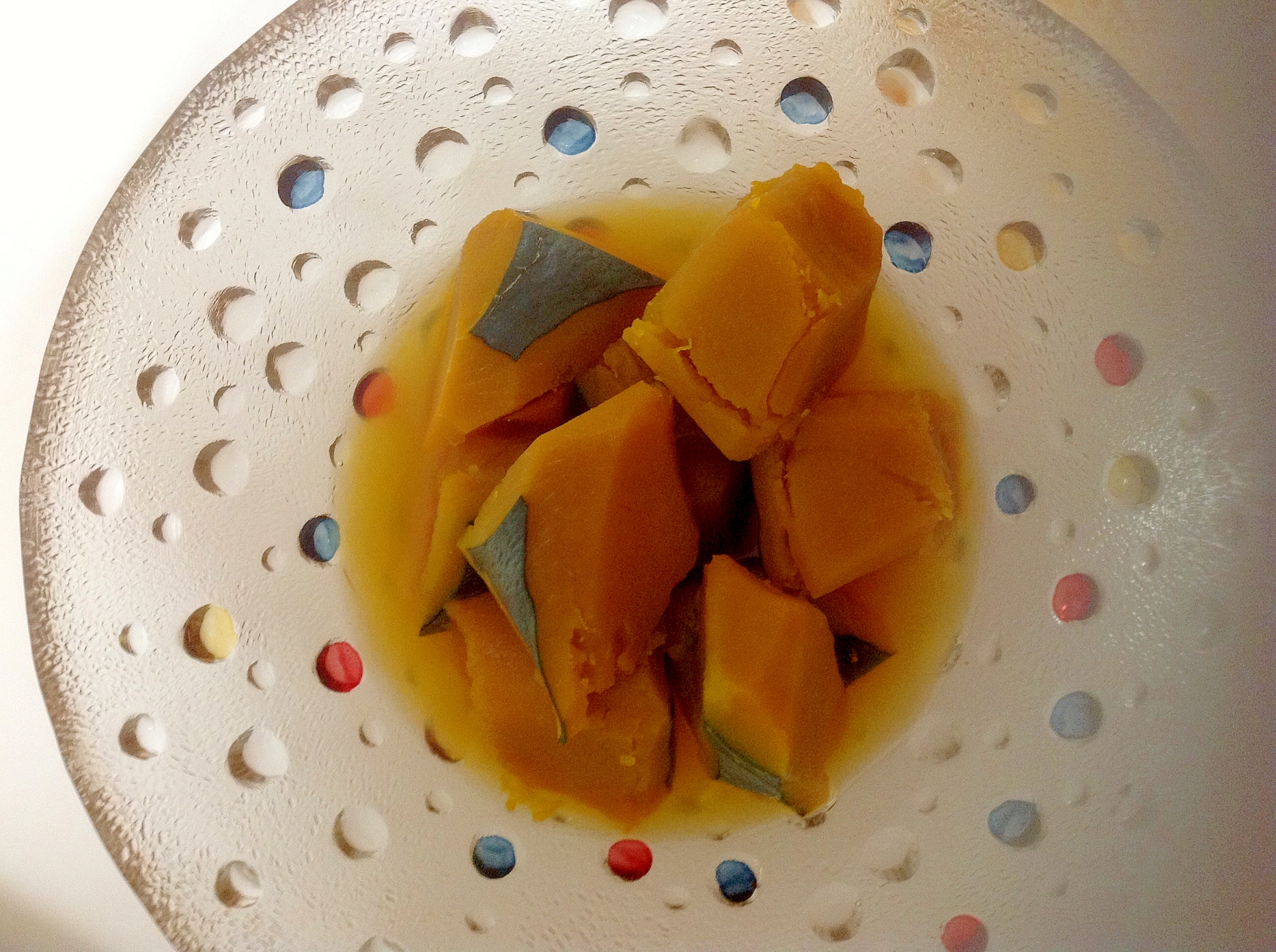 レンジで下ゆで 時短 かぼちゃの煮物 レシピ 作り方 By Tonokohimeko 楽天レシピ