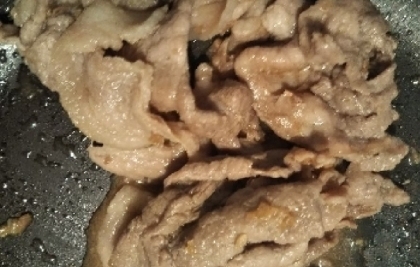 キウイパイン酢の実を使った生姜焼き