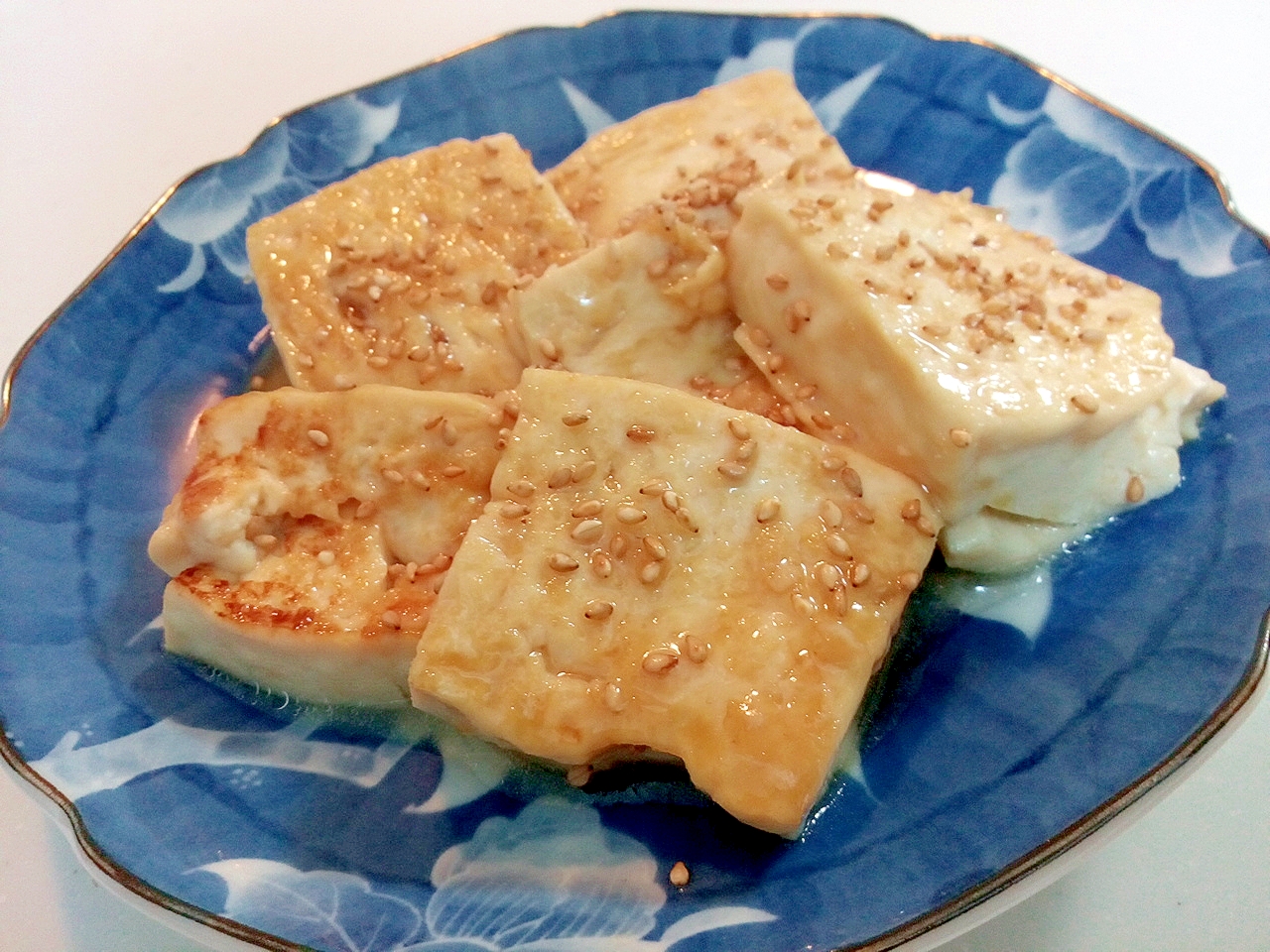 木綿豆腐の生姜焼き