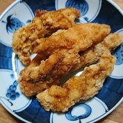 フライパンで唐揚げの揚げ焼き ♪