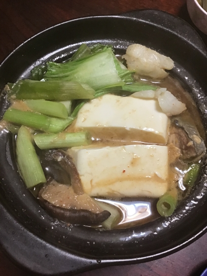 辛くない！豆腐のチゲスープ