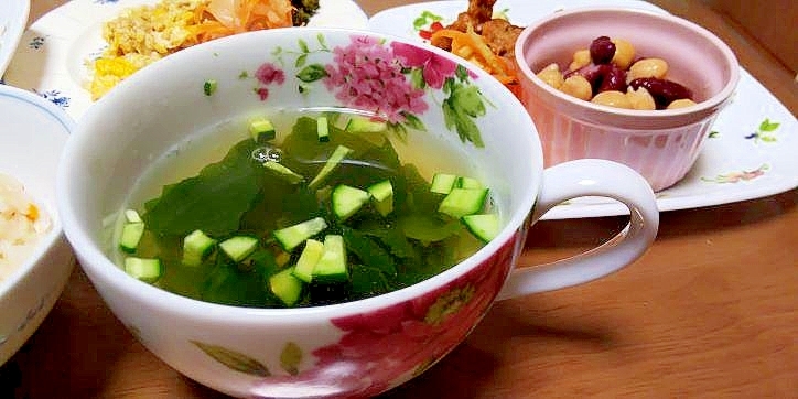 お湯を注ぐだけ きゅうりの和風スープ レシピ 作り方 By ココアケア 楽天レシピ お湯を注ぐだけ きゅうりの和風スープ レシピ 作り方 By ココアケア 楽天レシピ