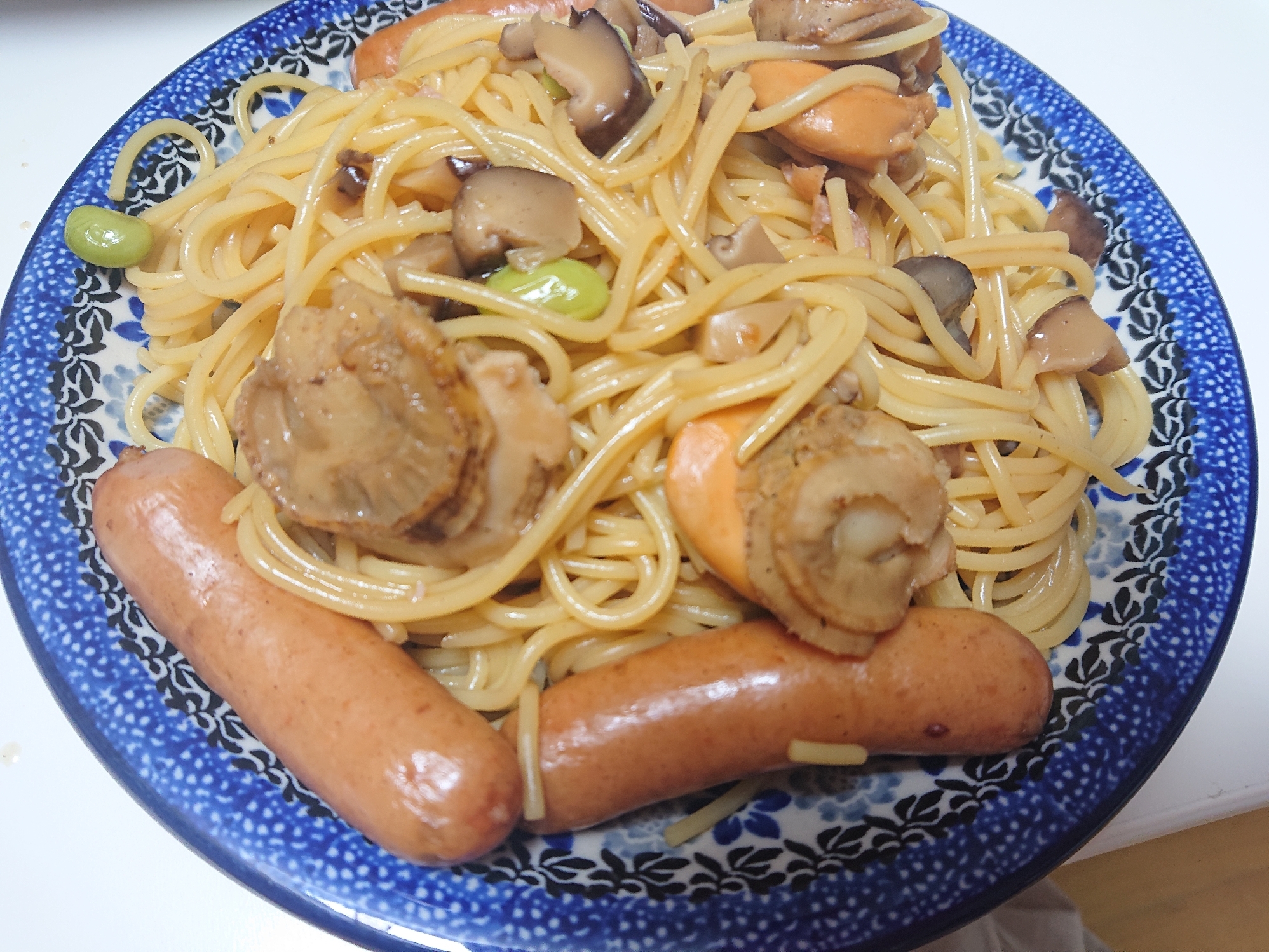 タンパク質がしっかり摂れる和風パスタ