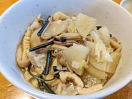 筍入り　あったかい蕎麦