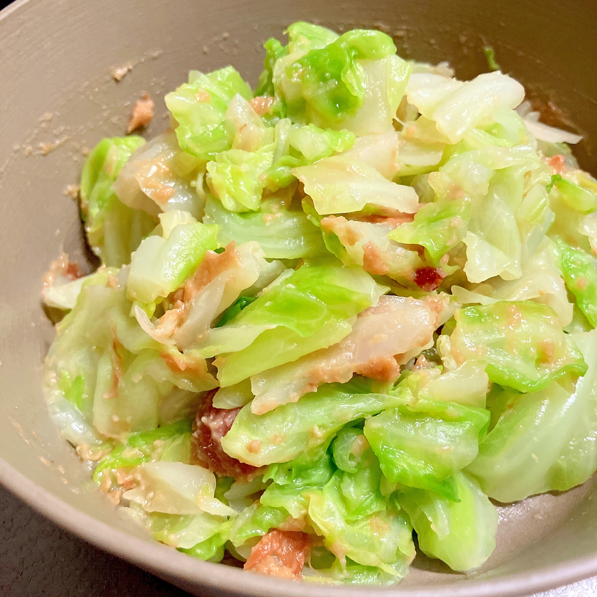 簡単副菜★キャベツの梅みそあえ