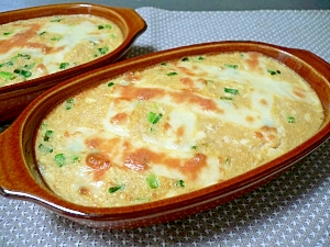 豆腐と長芋と卵のふわとろ焼き