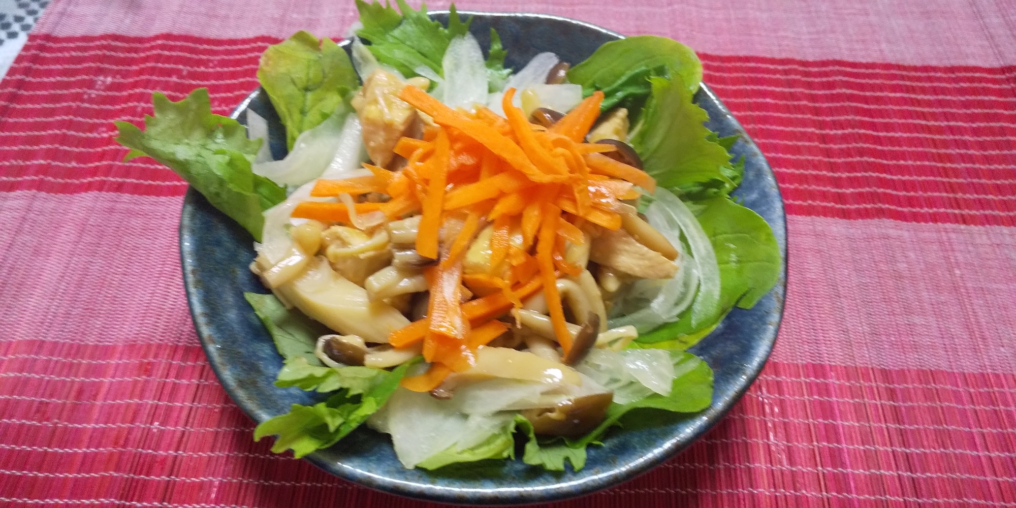 ダイエットレシピ きのこと鶏胸肉の野菜サラダ レシピ 作り方 By ゆきやま 楽天レシピ