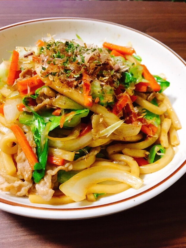 めんつゆで簡単♪焼きうどん