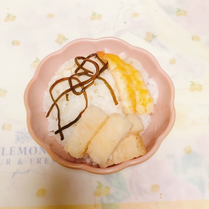 海老長芋とろろ昆布入りおかゆ♪