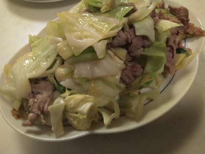 豚肉とキャベツの炒め物