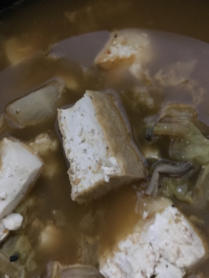 豆腐のキムチ鍋