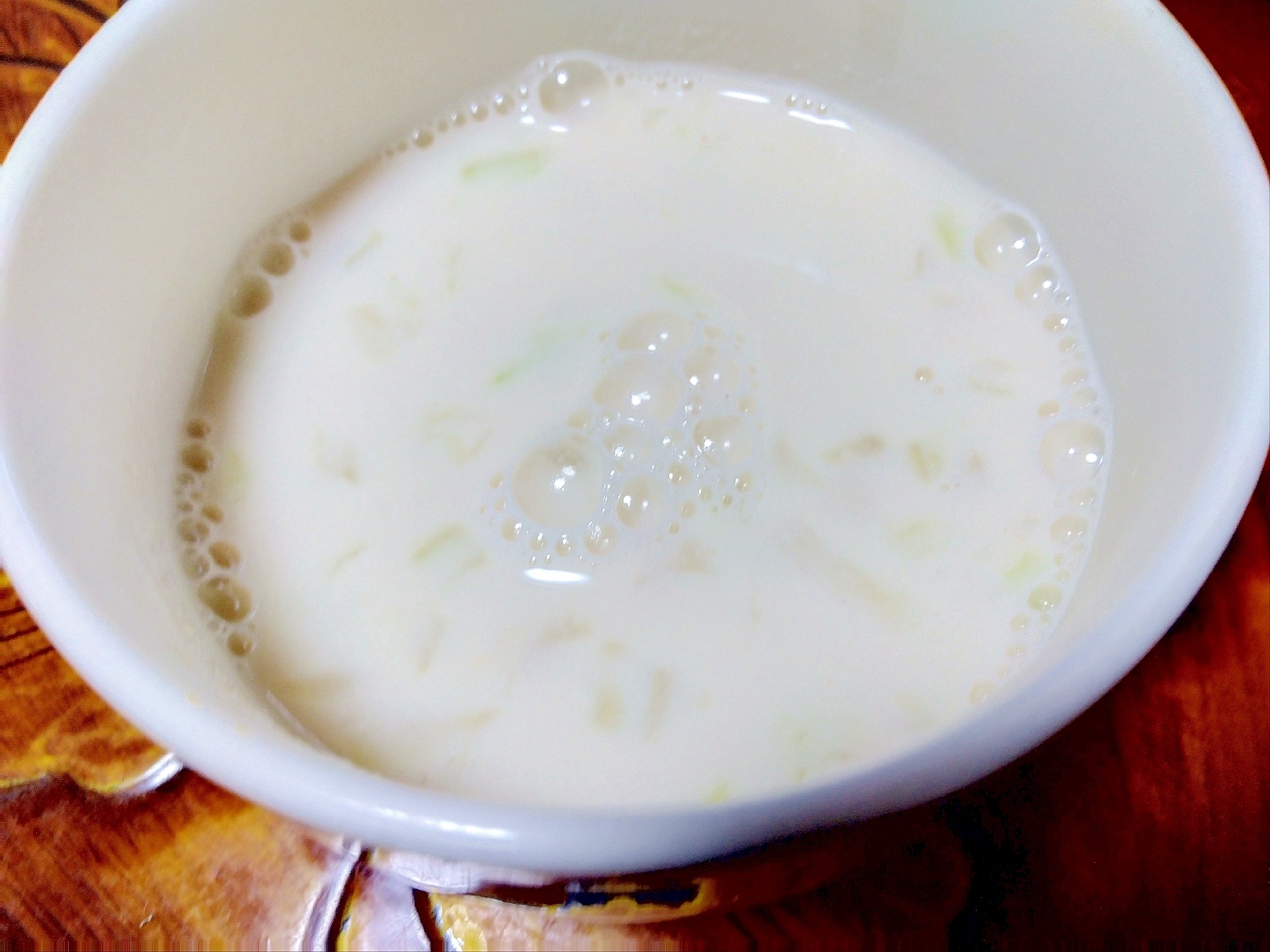 キャベツ豆乳スープ