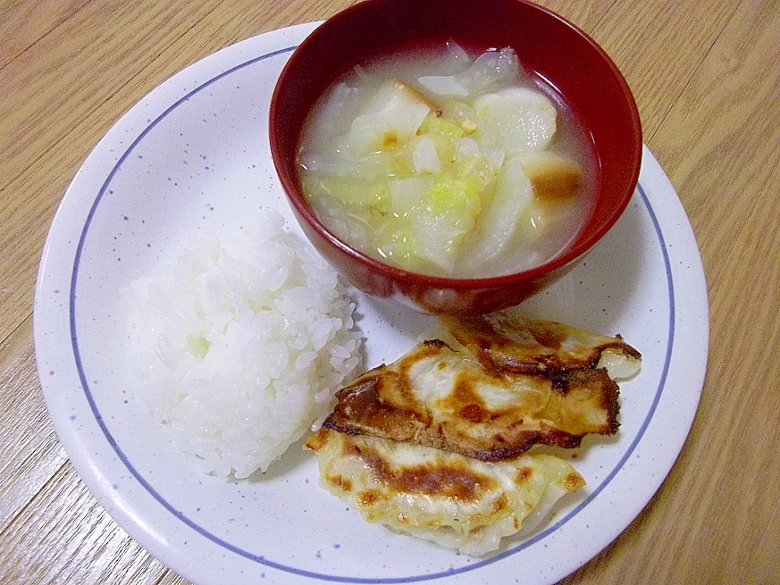 豆腐と白菜餃子のダイエットワンプレート