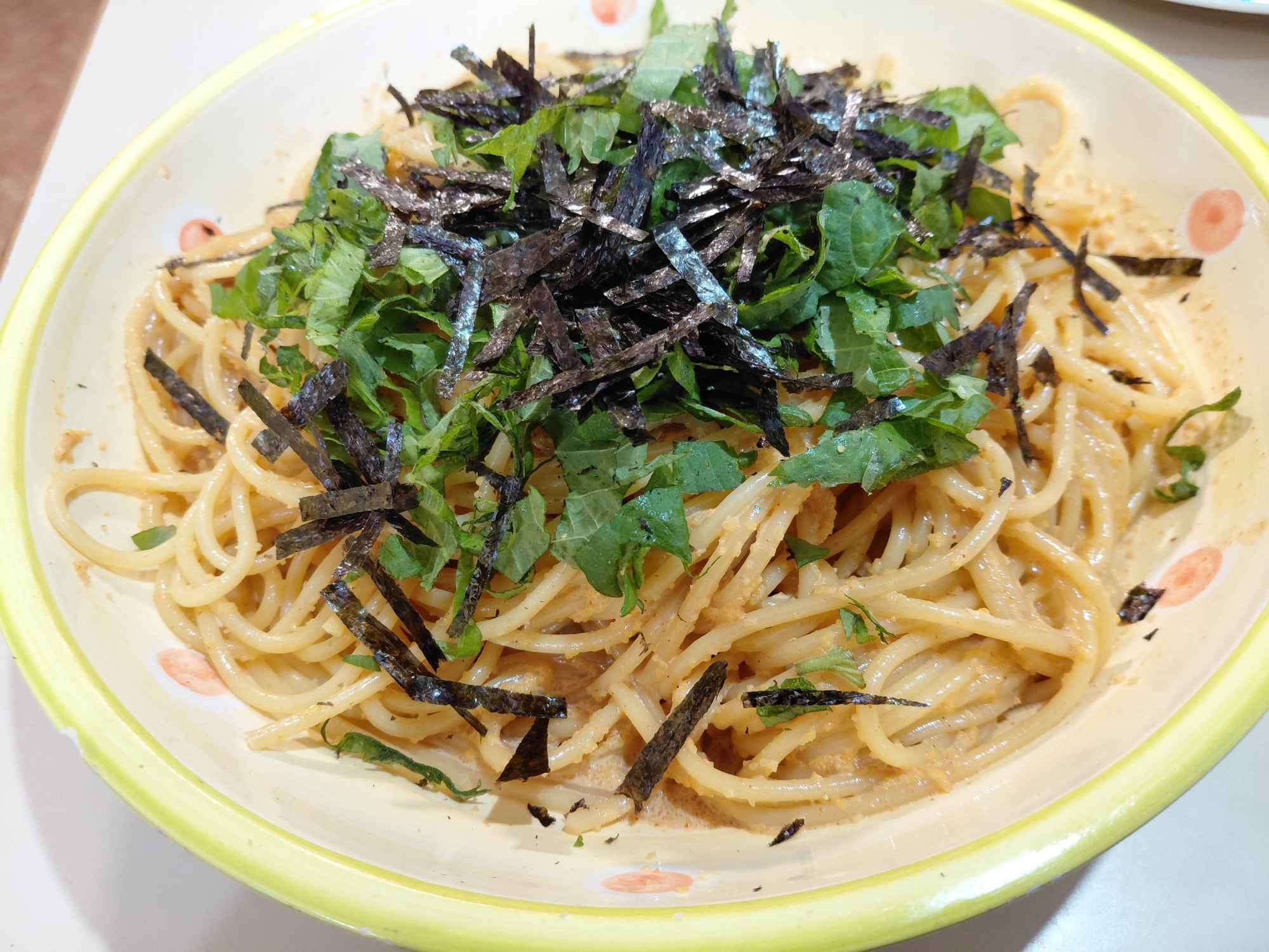 明太子もどきスパゲッティ