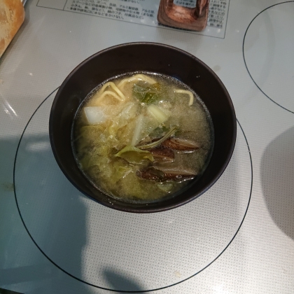 ごぼうと長ネギのみそラーメン