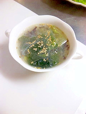 具沢山の中華スープ