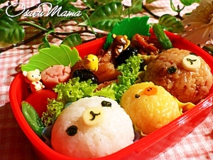 ☆簡単♪時短♪リラックマのキャラ弁当☆