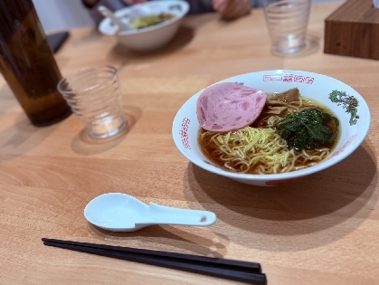 ハムとほうれん草のラーメン