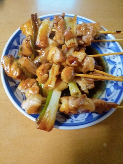 鶏肉1枚でけっこう出来る！お家で焼き鳥☆