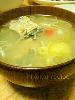 簡単おいしい あじのあら汁 魚のあら汁 レシピ 作り方 By Nikukiu 楽天レシピ