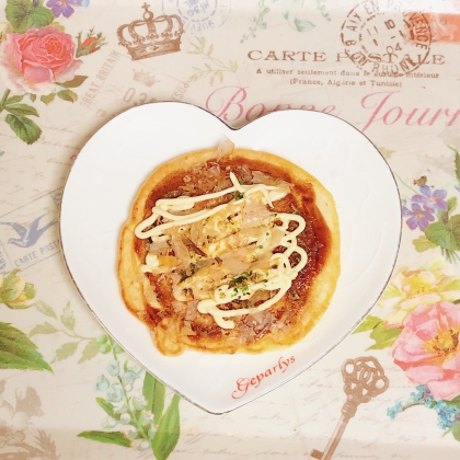 ポテトサラダのお好み焼きꕤ* ⁺.